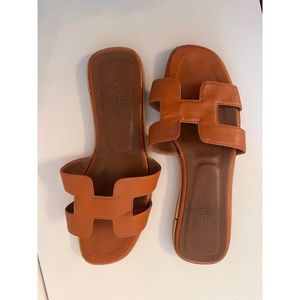 Hermes Oran sandal in Brown - Size 37